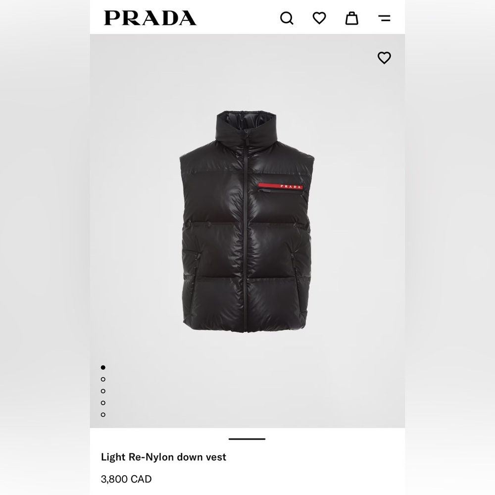 **GENUINE AUTHENTIC PRADA Down Vest** EUC - Picture 14 of 15